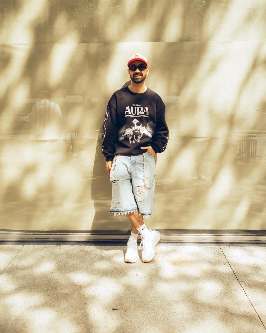 Diljit Dosanjh official merchandise — AURA sweatshirt